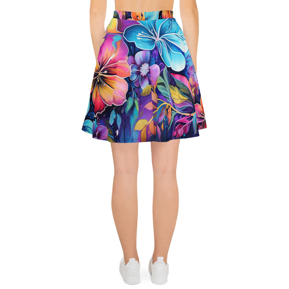 Skater Skirt - Vibrant Floral 1