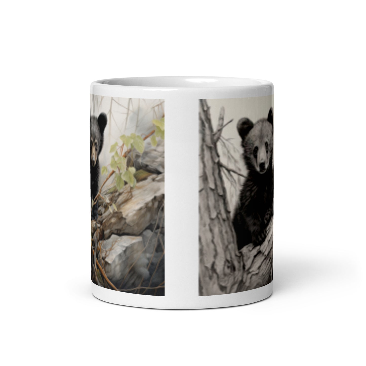 White glossy mug - Bear Cubs 1