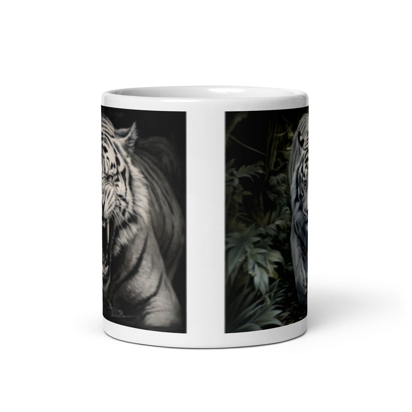 White glossy mug - Tiger 1