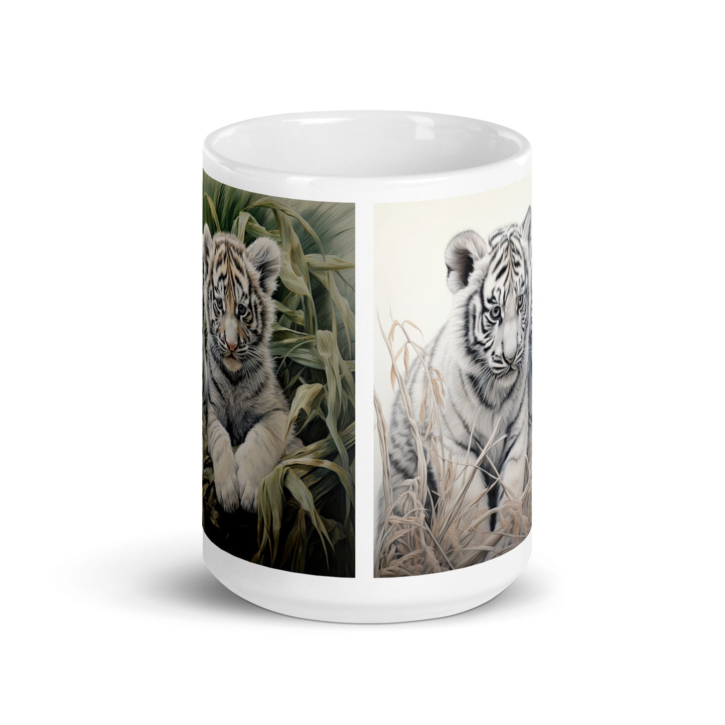 White glossy mug - Tiger Cubs 1