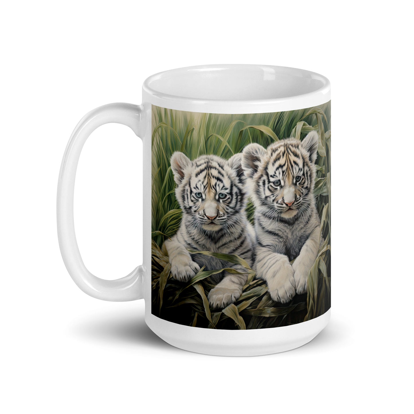 White glossy mug - Tiger Cubs 1
