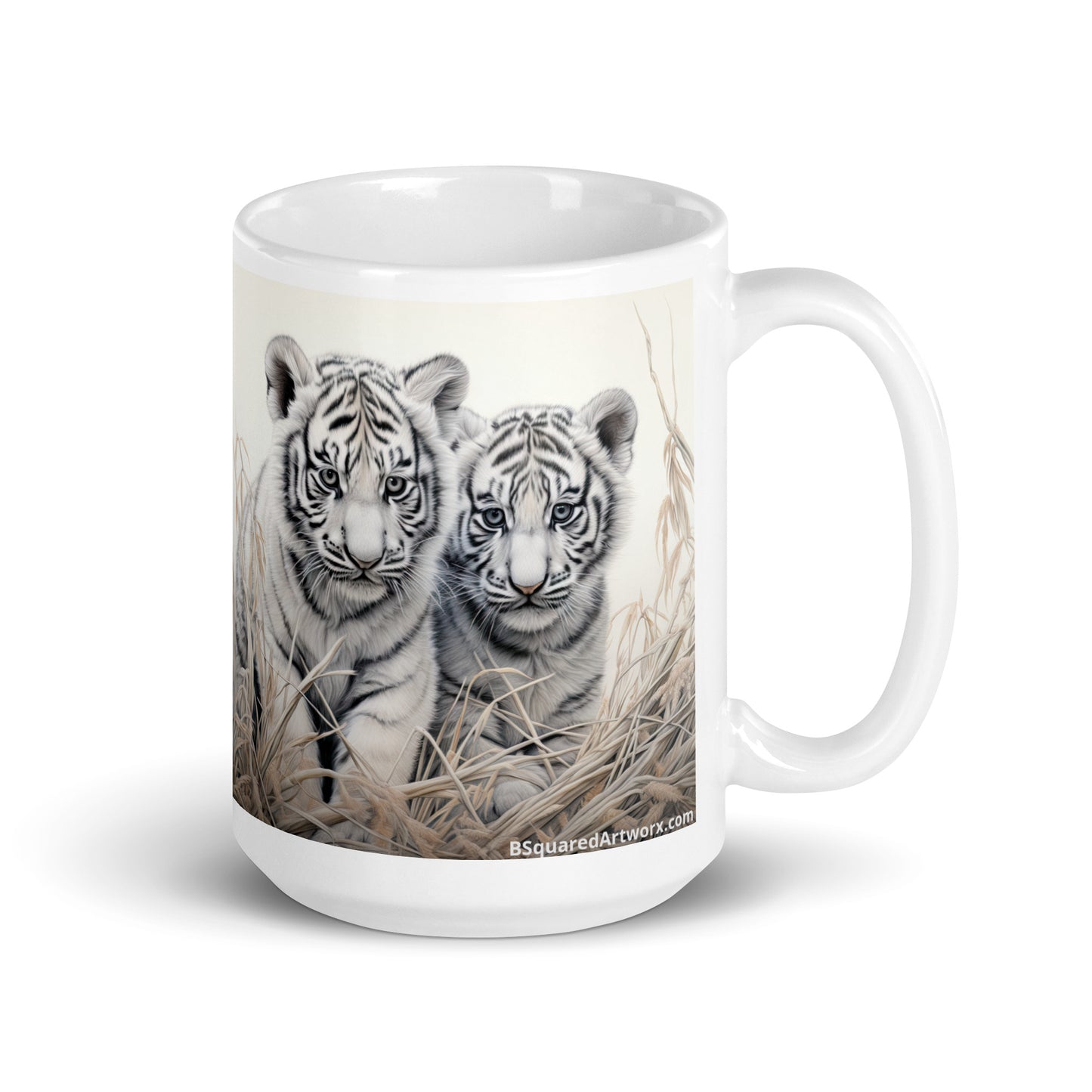 White glossy mug - Tiger Cubs 1