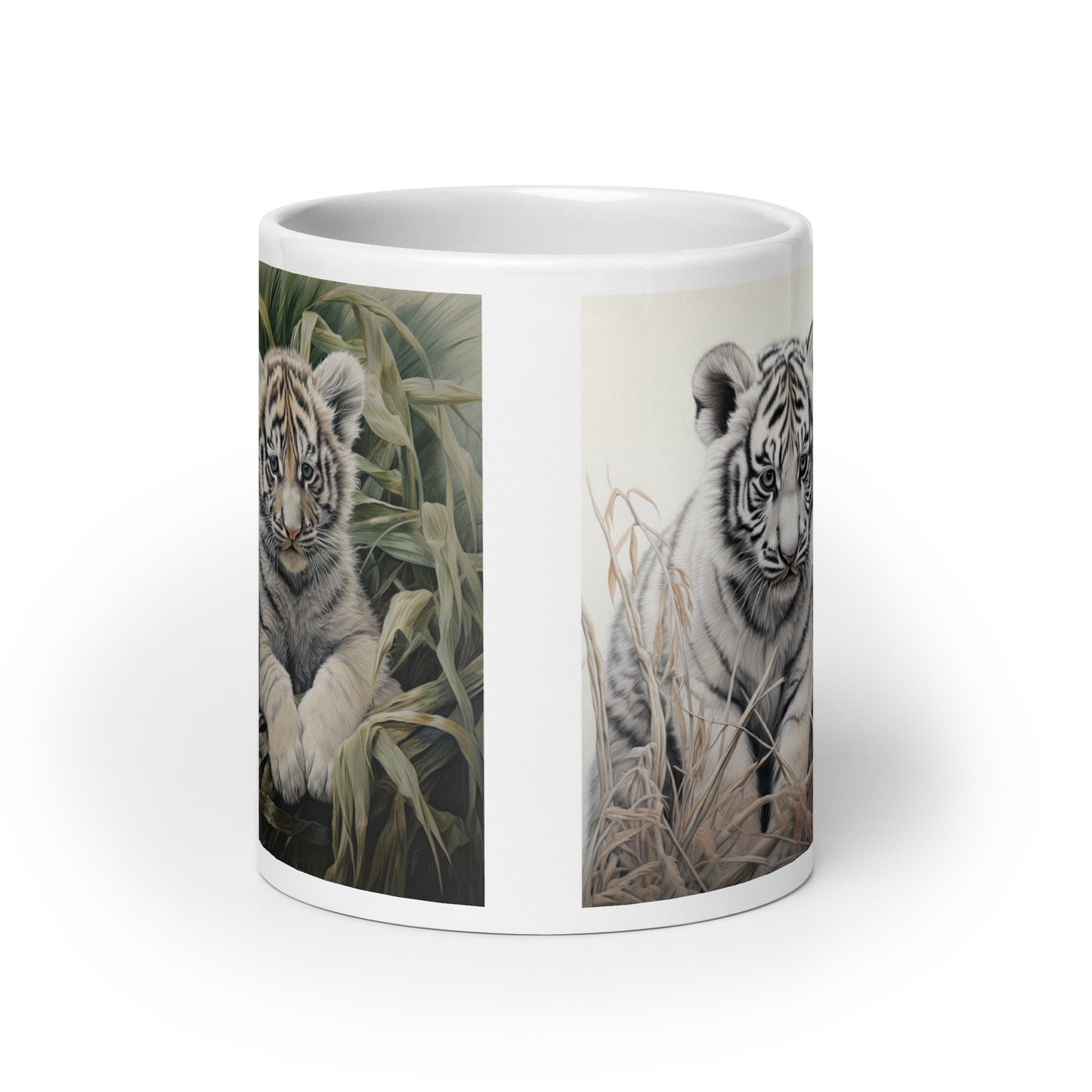 White glossy mug - Tiger Cubs 1