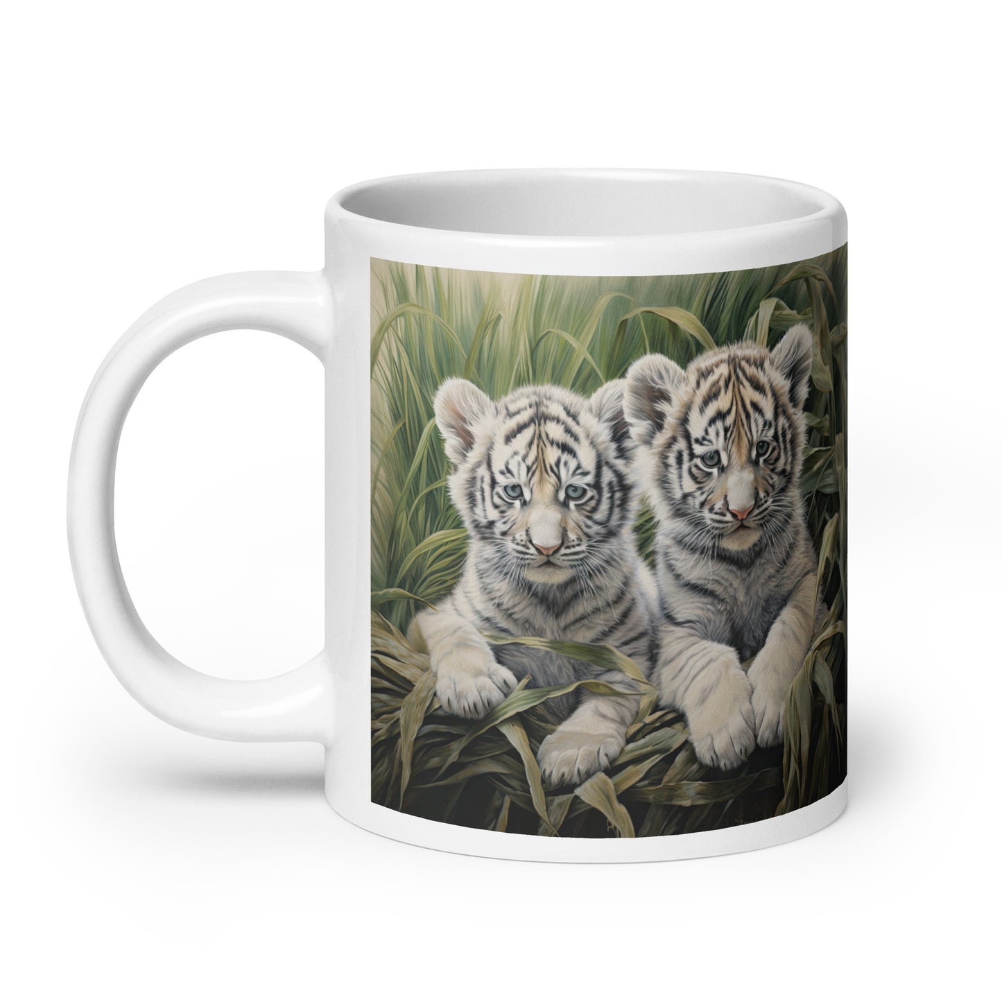 White glossy mug - Tiger Cubs 1