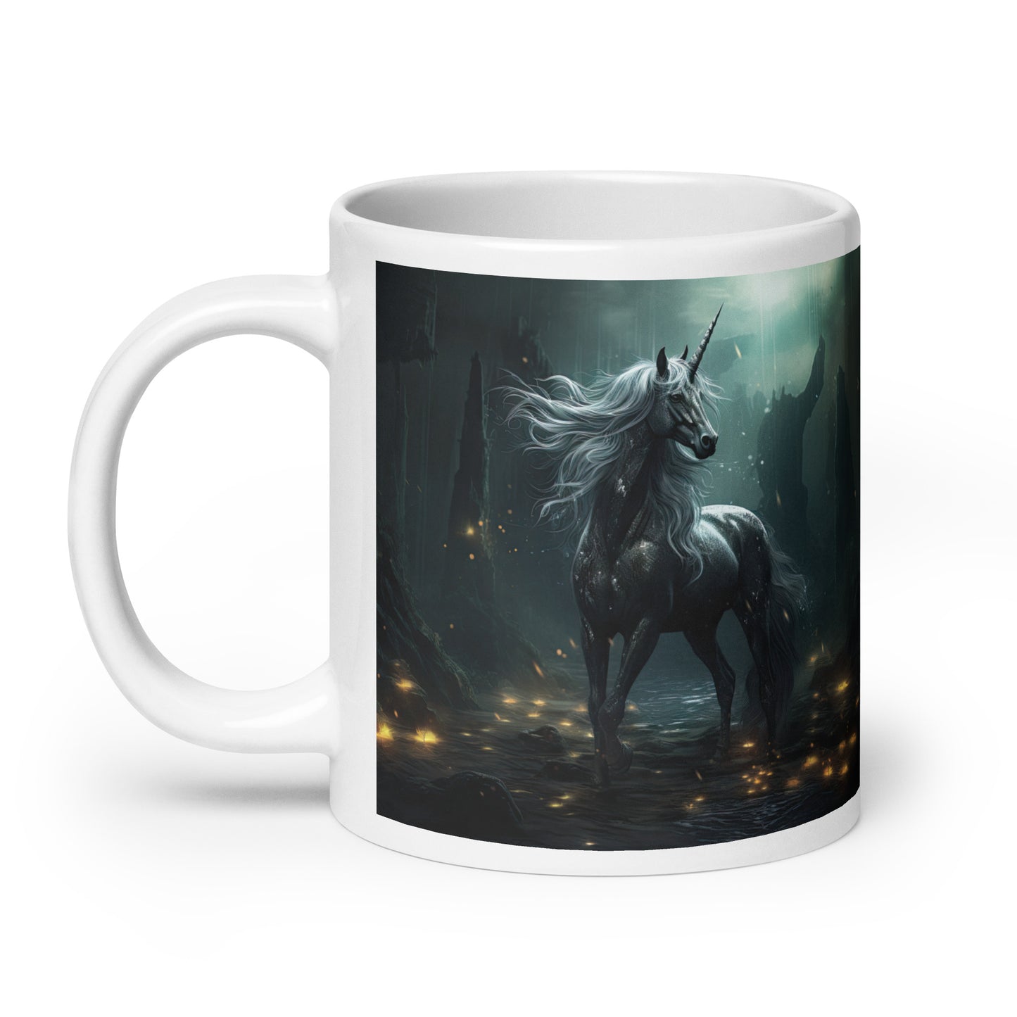 White glossy mug - Unicorn 2