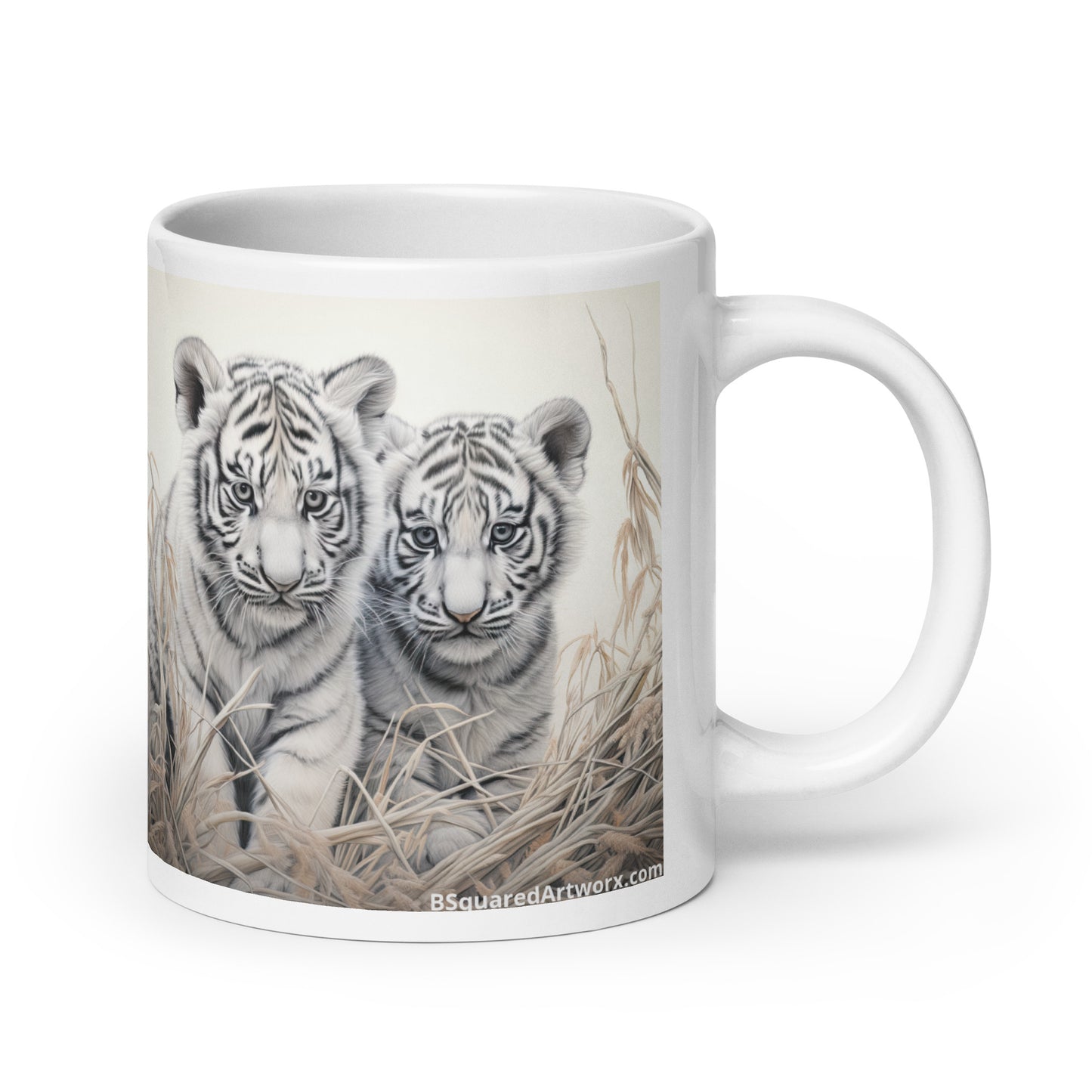 White glossy mug - Tiger Cubs 1
