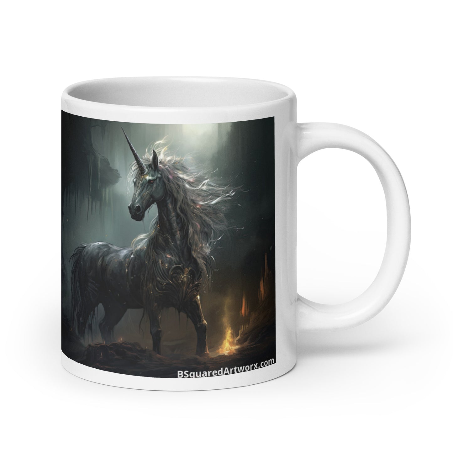 White glossy mug - Unicorn 2