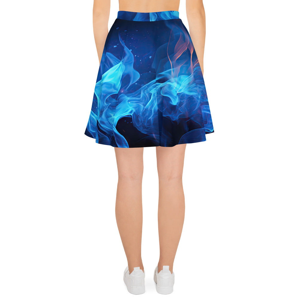 Skater Skirt - Blue Fire 1