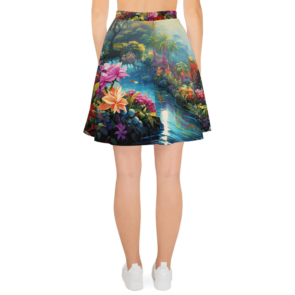 Skater Skirt - Colorful Vibrant Forest