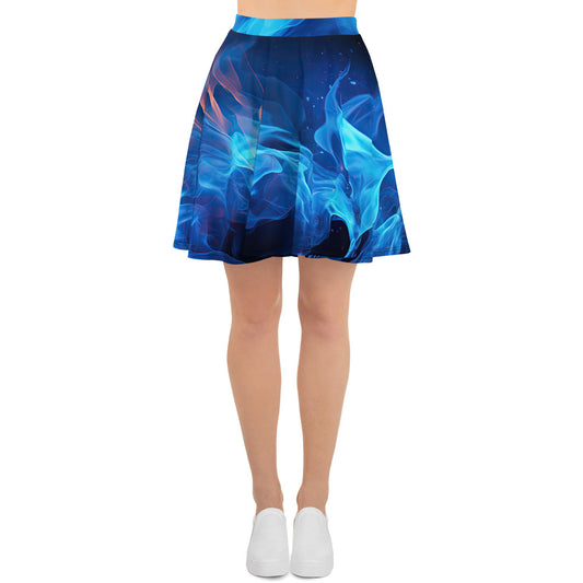 Skater Skirt - Blue Fire 1