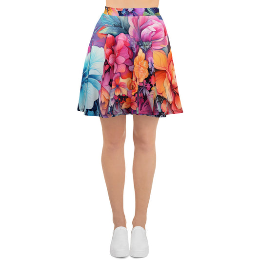 Skater Skirt - Vibrant Floral 1