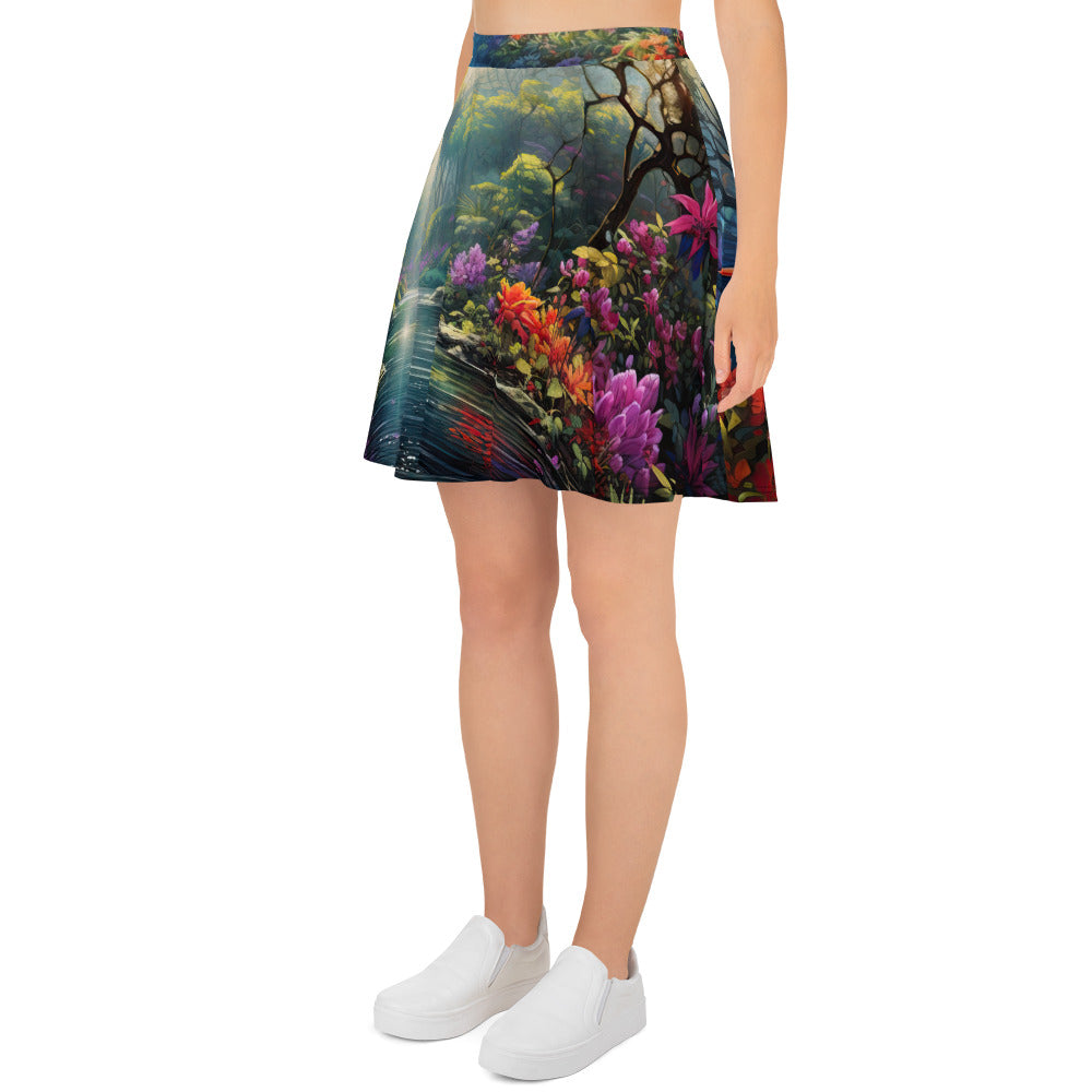 Skater Skirt - Colorful Vibrant Forest