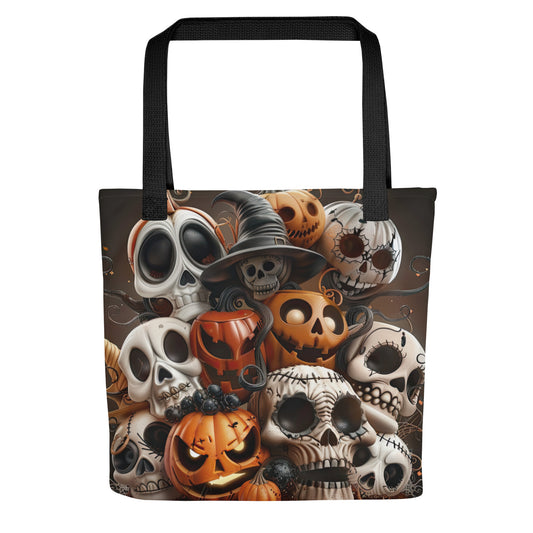 Tote - Pumpkins and Skulls