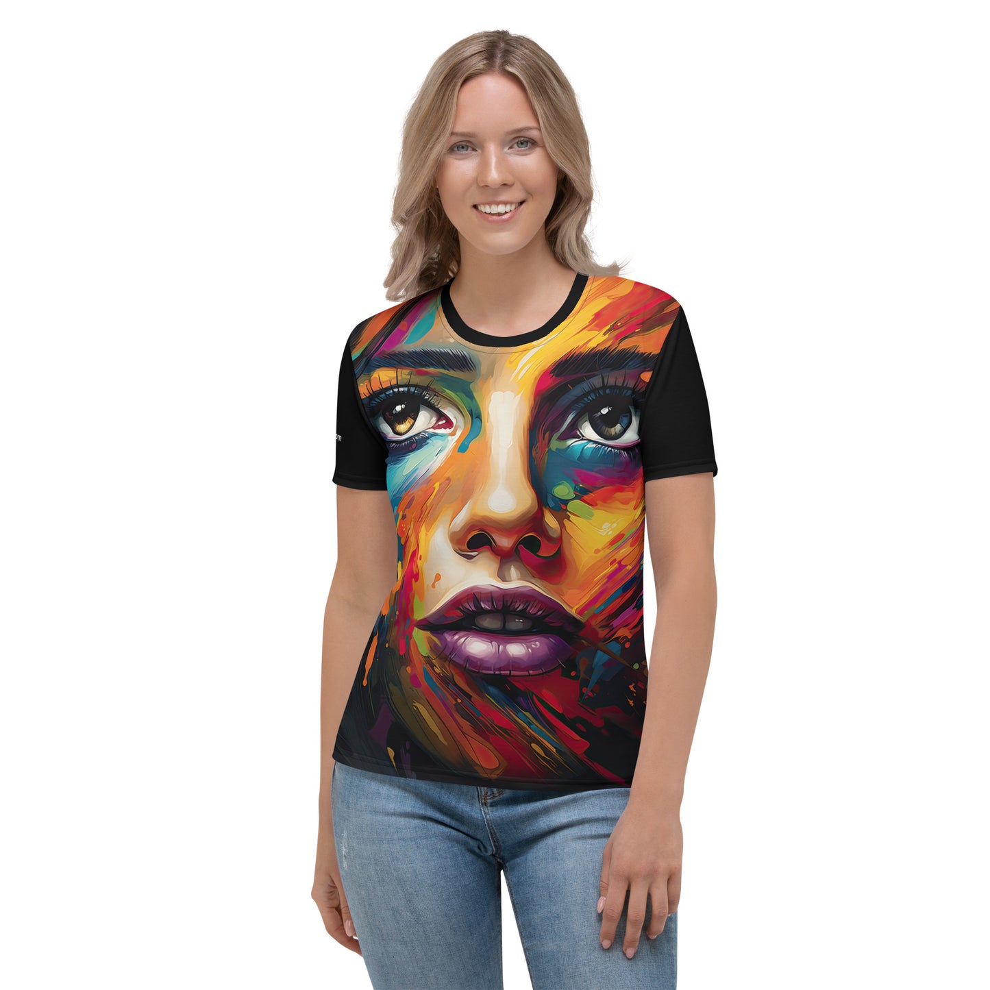 Women's T-shirt - Colorful Face