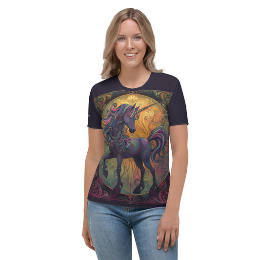 Women's T-shirt - Colorful Unicorn