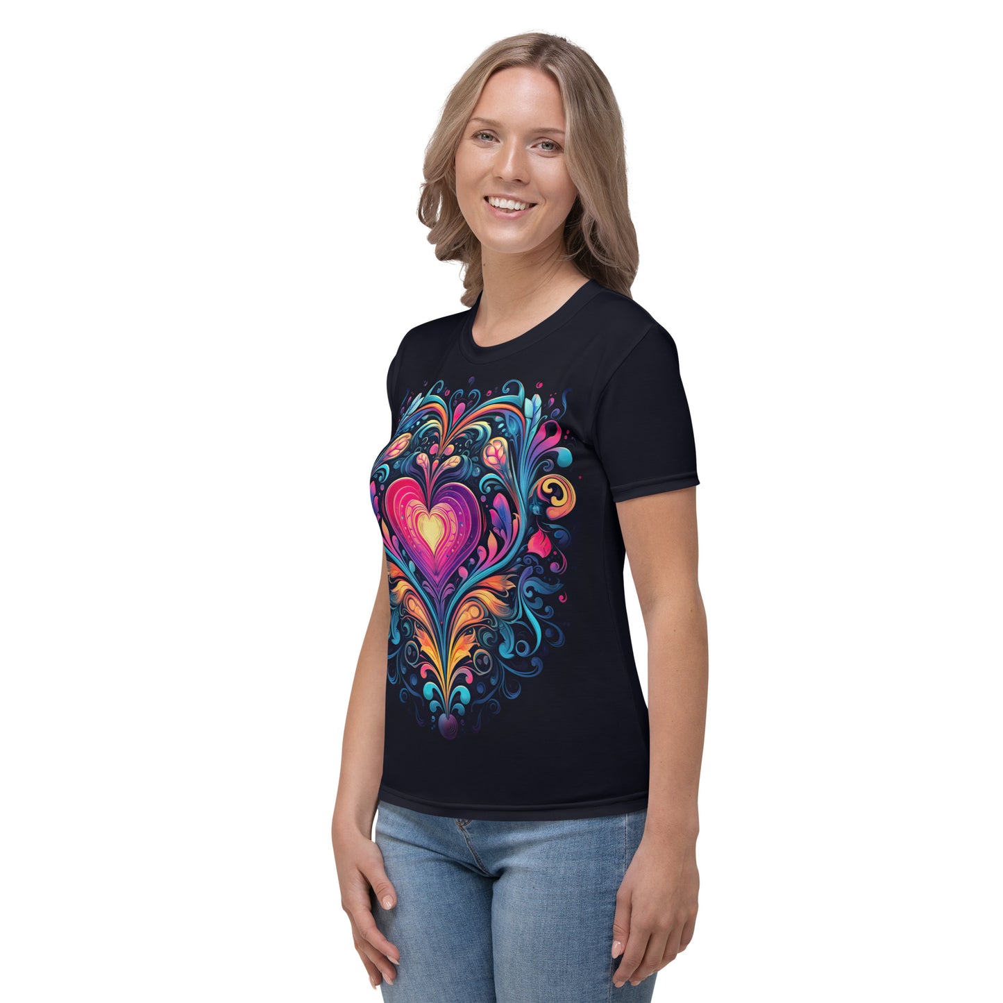 Women's T-shirt - Colorful Heart 1