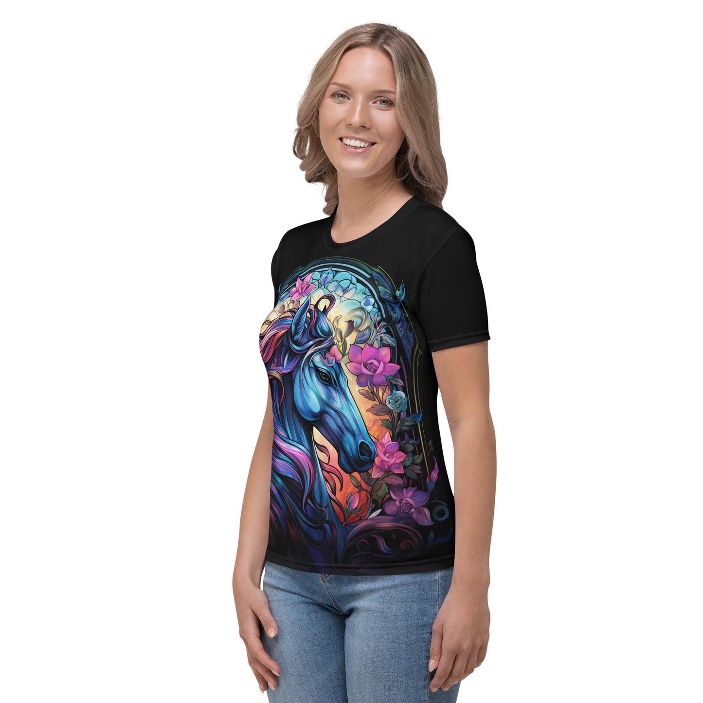 Women's T-shirt - Colorful Horse