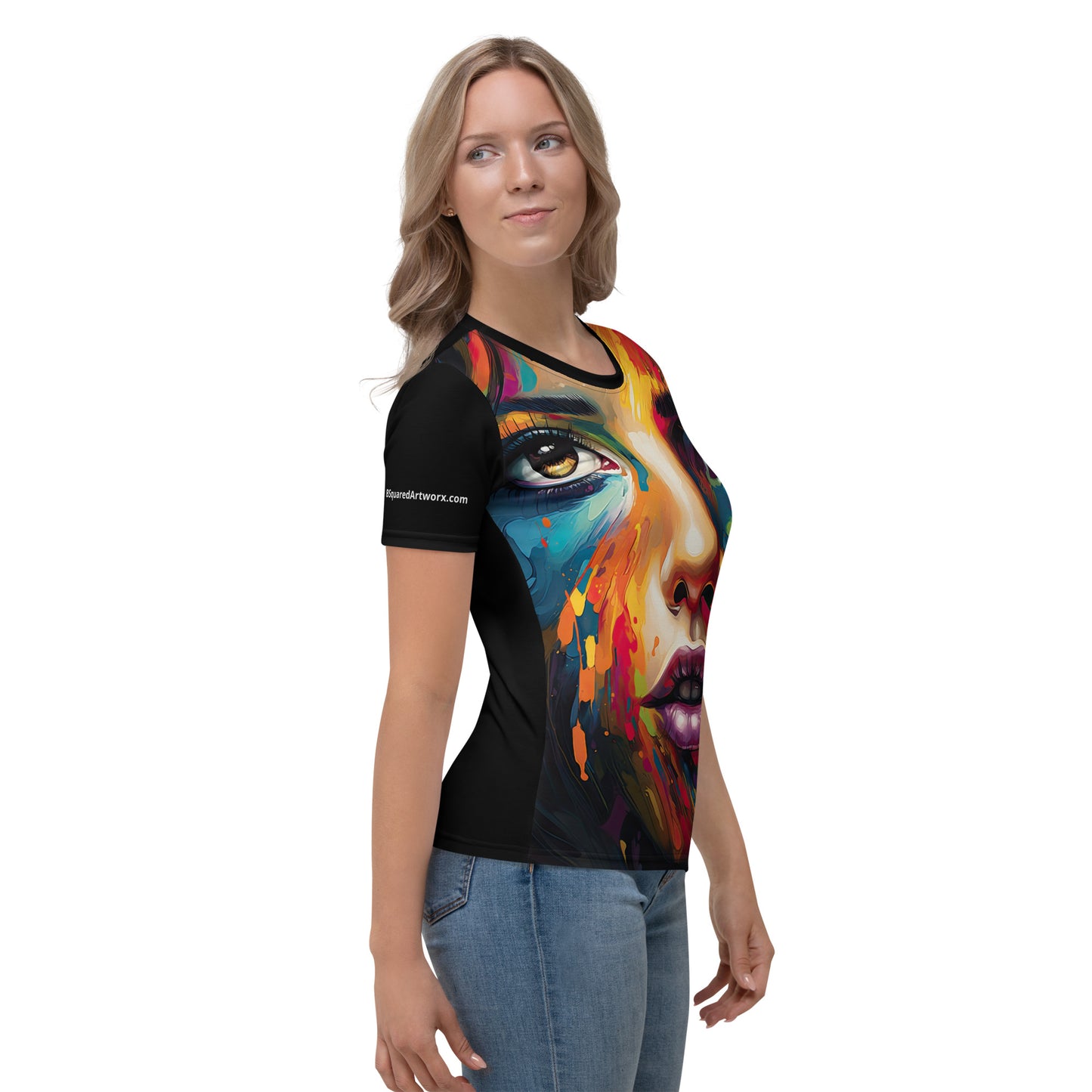 Women's T-shirt - Colorful Face