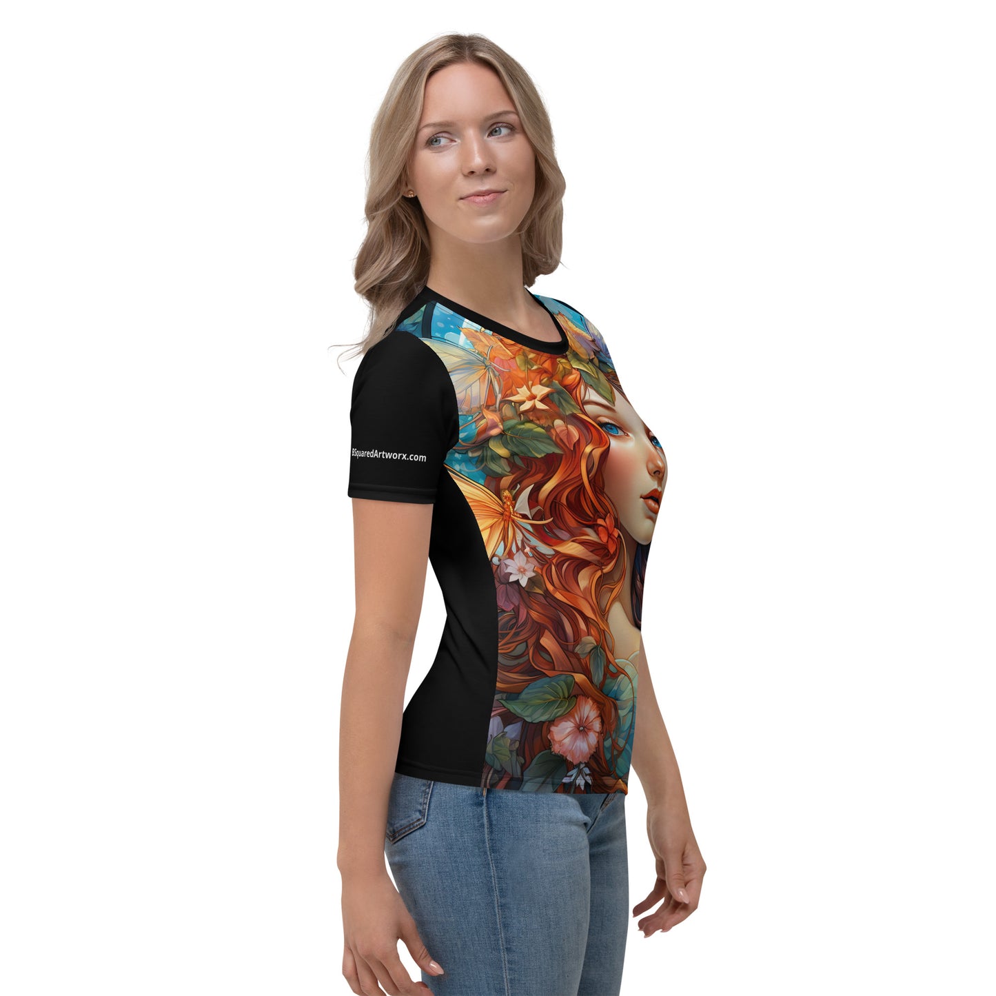 Women's T-shirt - Art Nouveau Nature Maiden