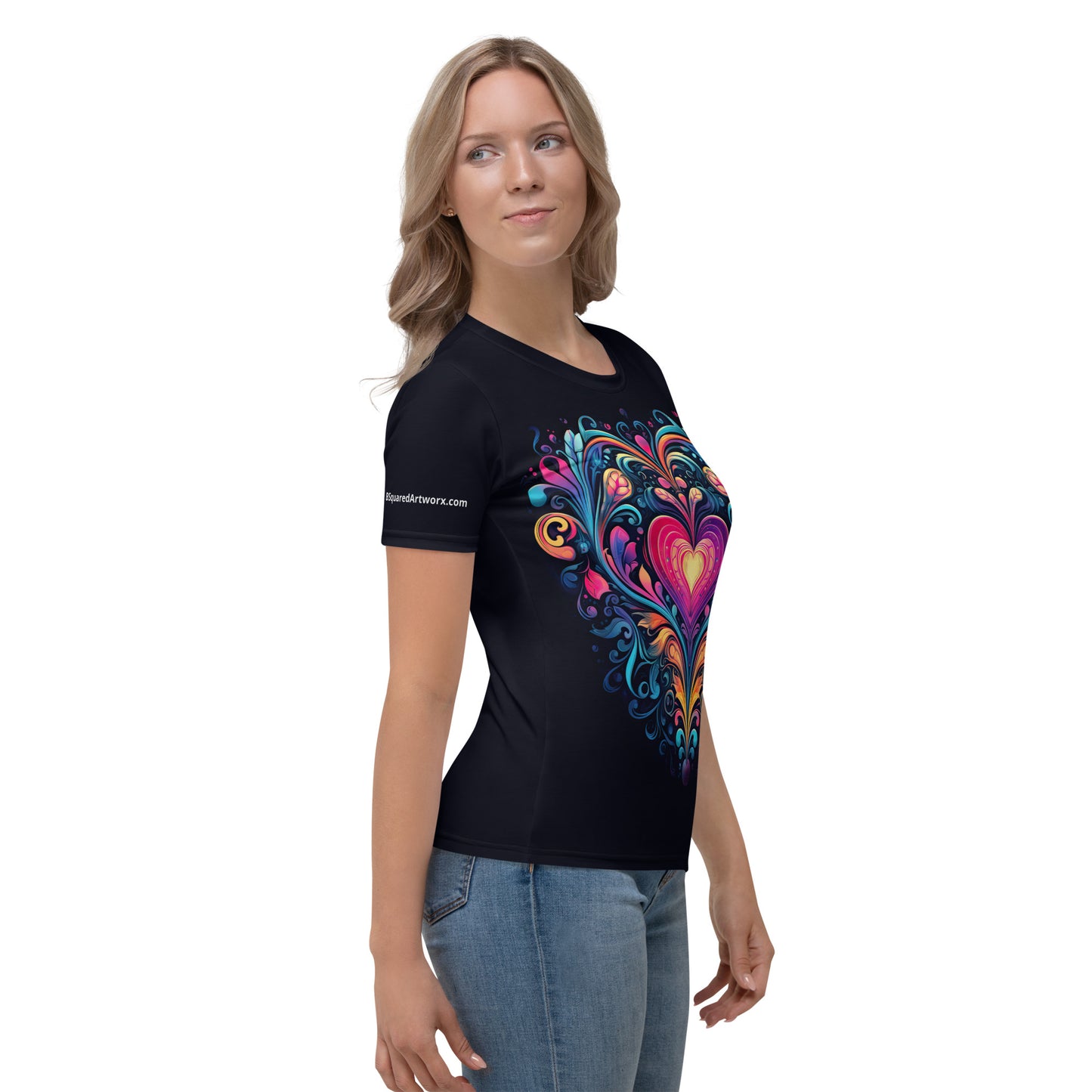 Women's T-shirt - Colorful Heart 1