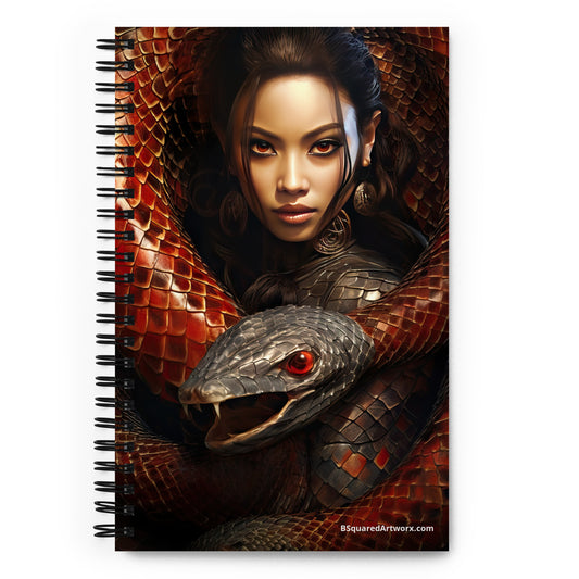 Spiral notebook - Snake Woman 9