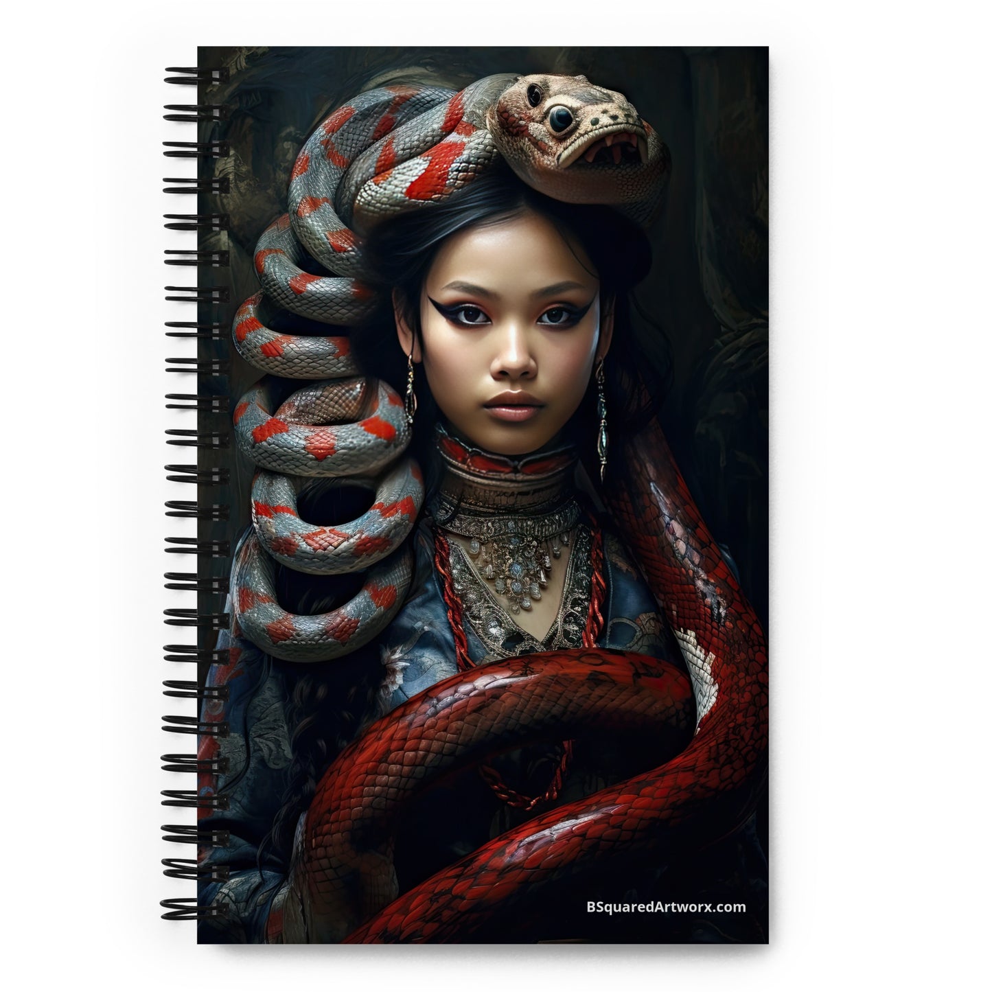 Spiral notebook - Snake Woman 12