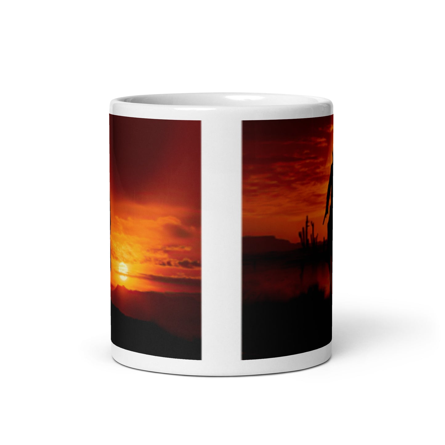 White glossy mug - Cowboy 1