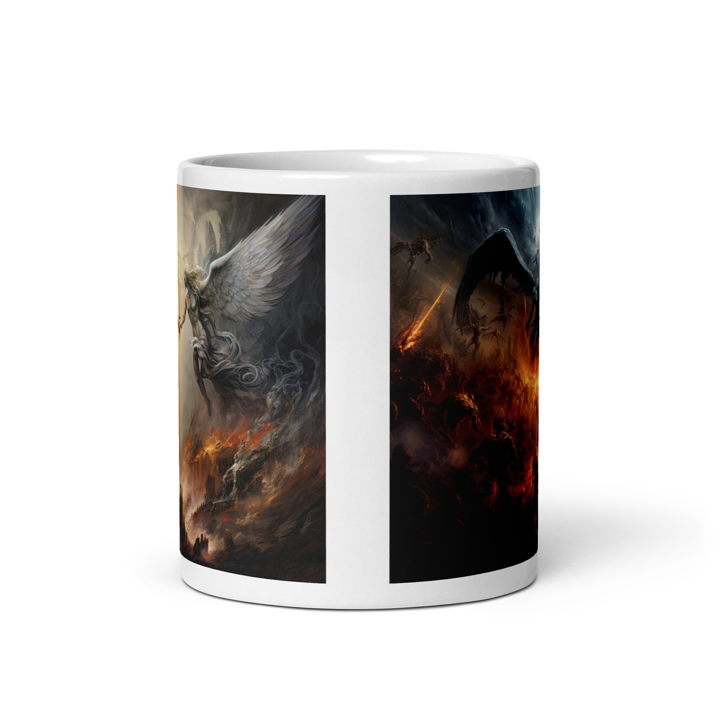 White glossy mug - Epic Fantasy Battle 1