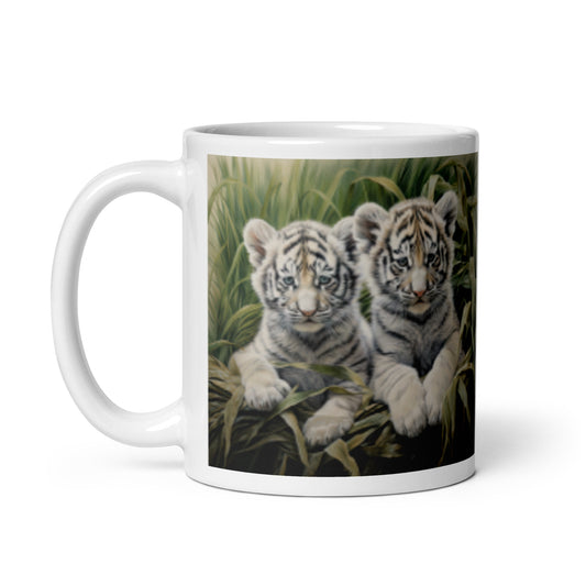 White glossy mug - Tiger Cubs 1
