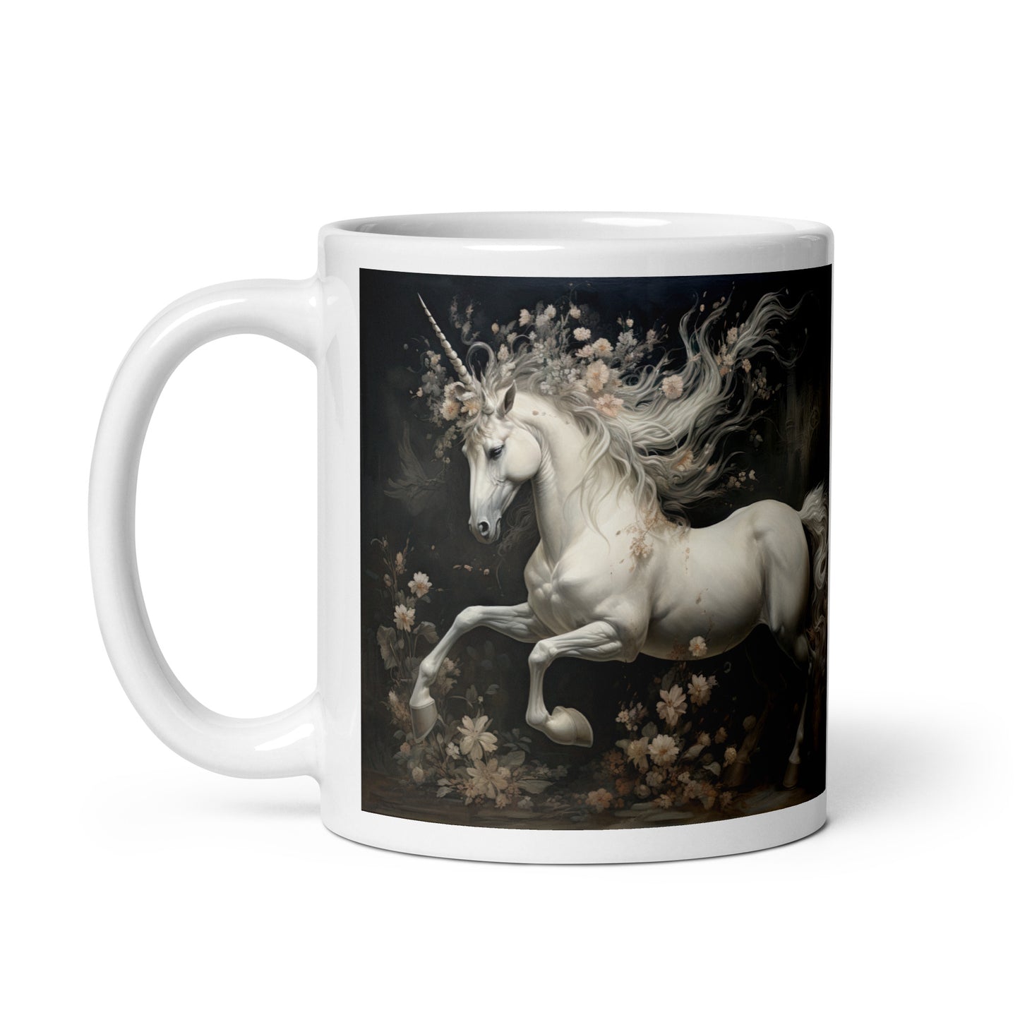 White glossy mug - Unicorn 1