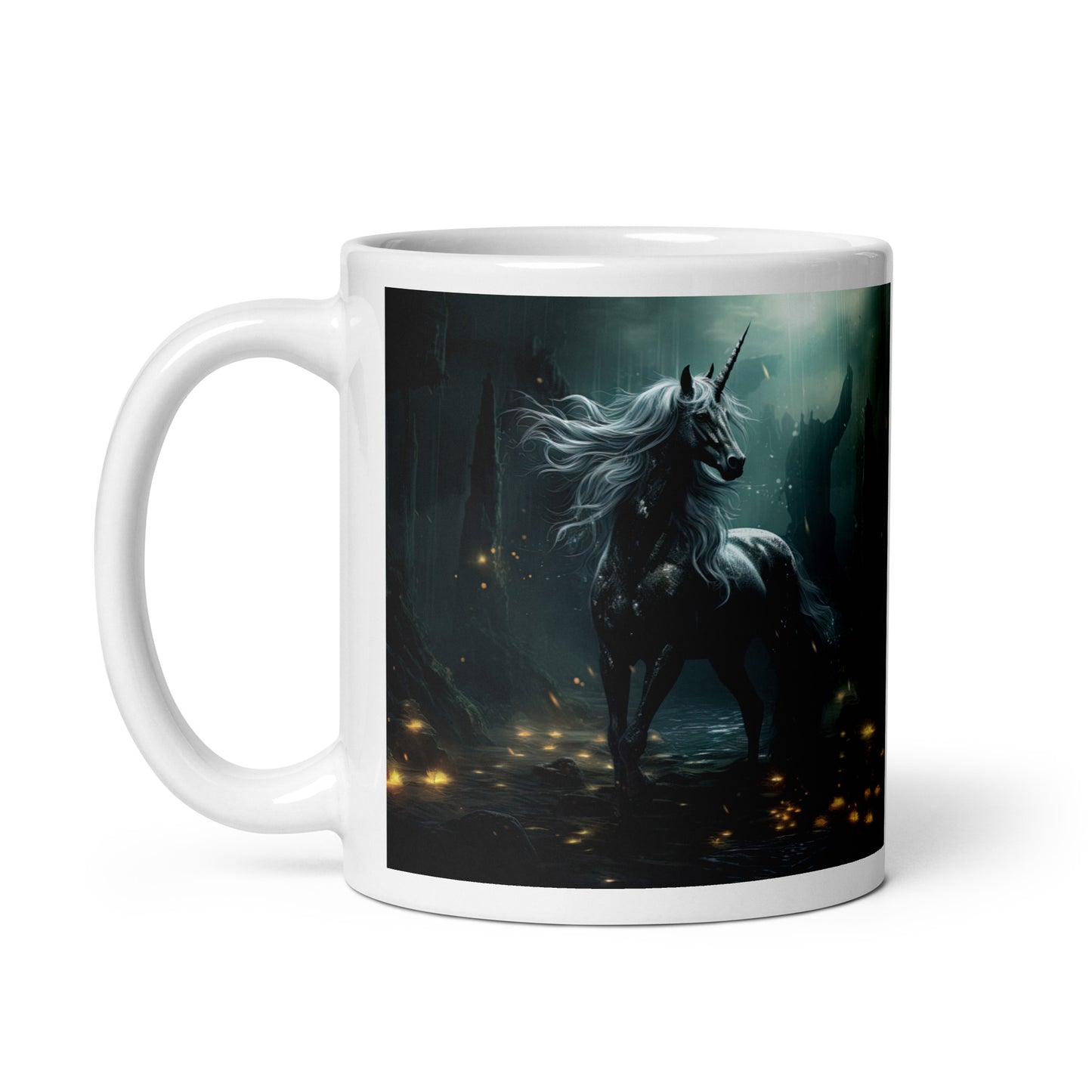 White glossy mug - Unicorn 2