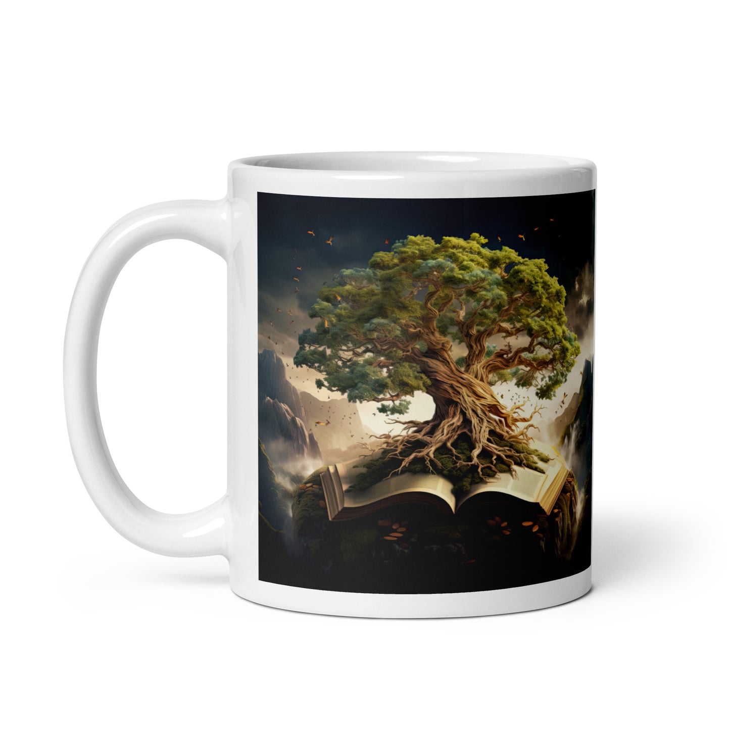 White glossy mug - Magical Tree 1