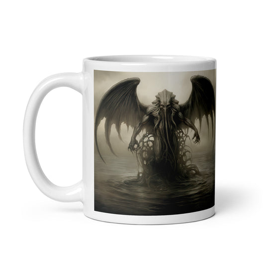 White glossy mug - Cthulhu Inspired 1