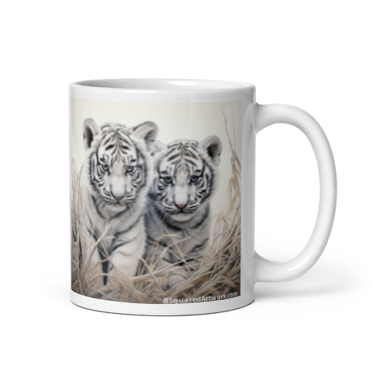 White glossy mug - Tiger Cubs 1