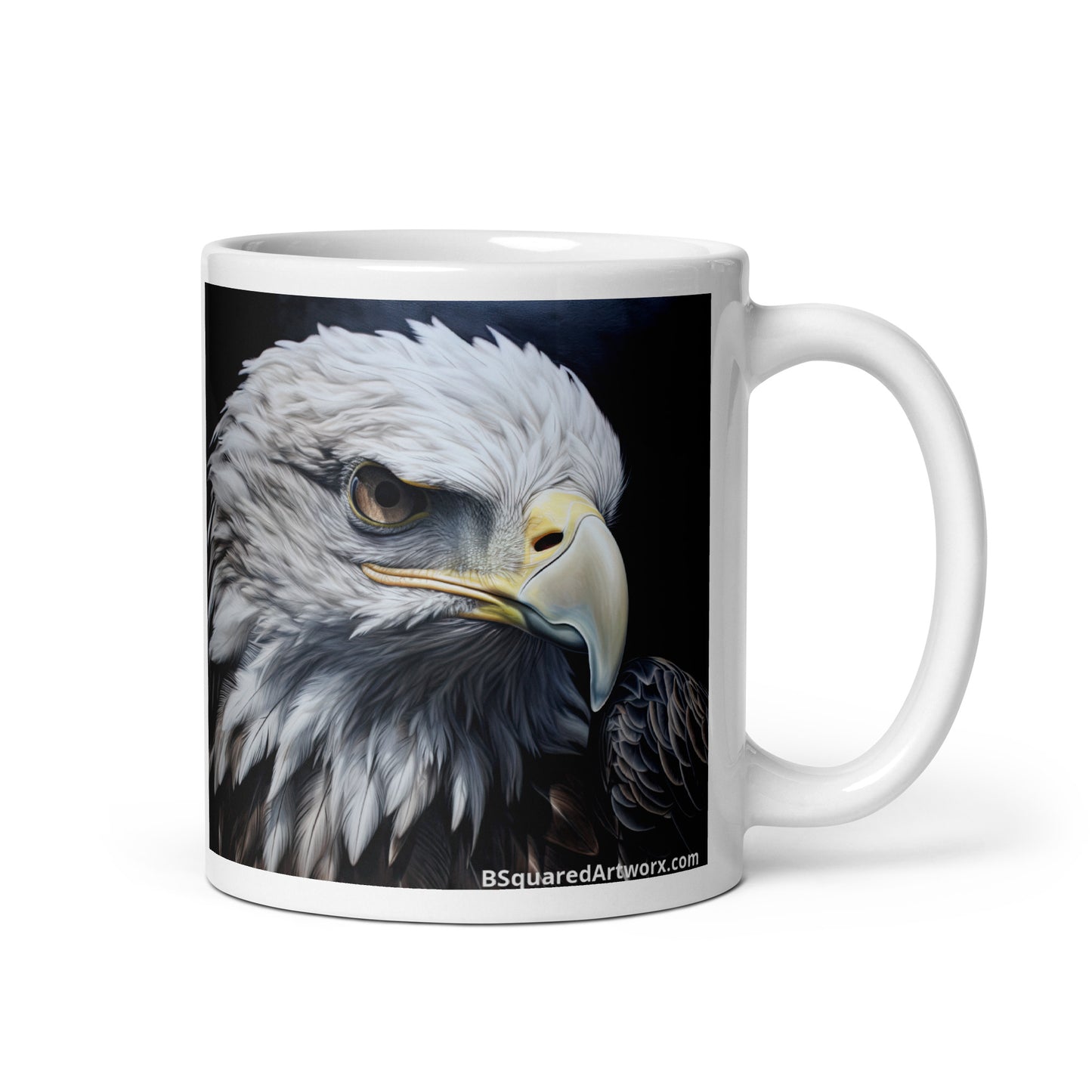 White glossy mug - Eagle 1