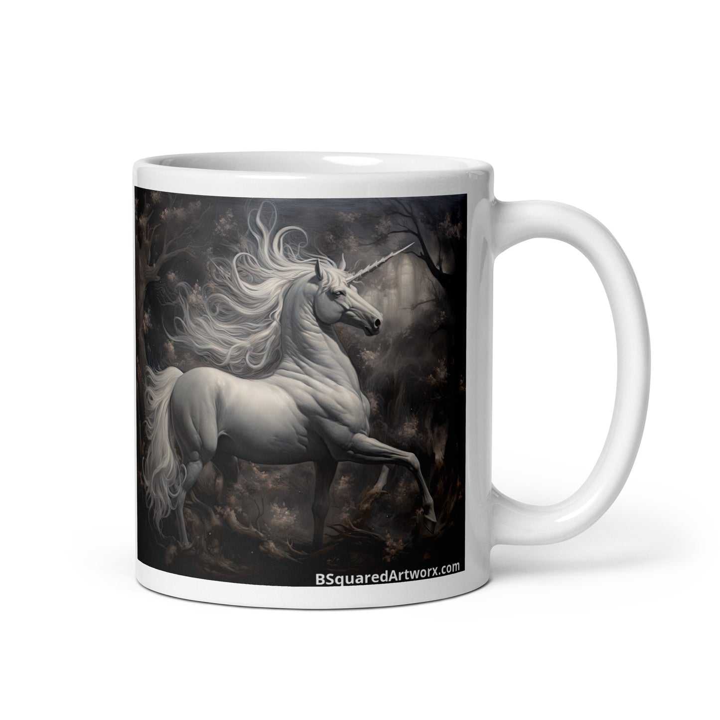 White glossy mug - Unicorn 1