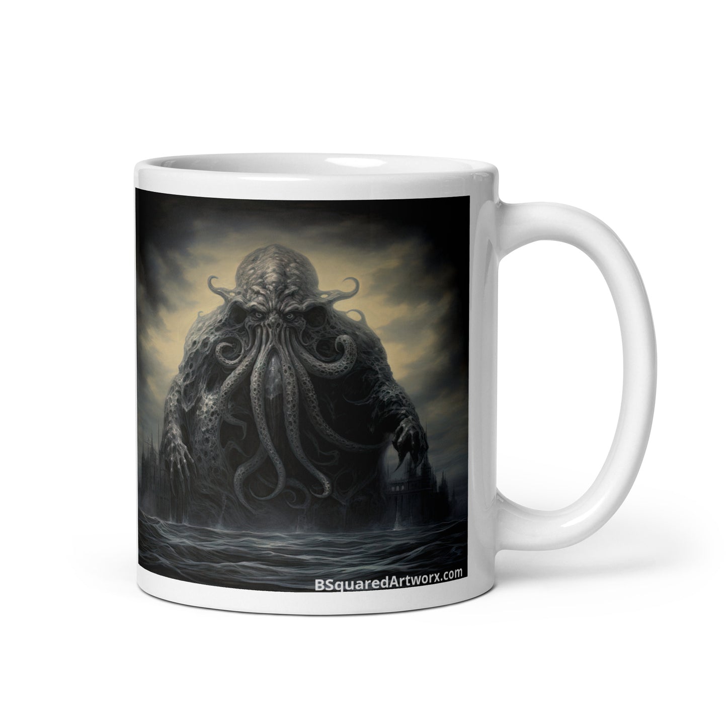 White glossy mug - Cthulhu Inspired 1