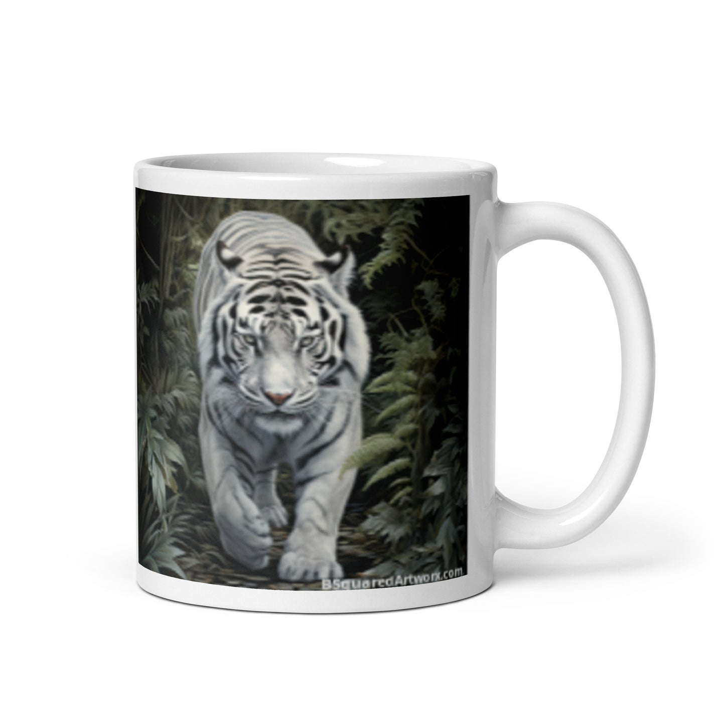 White glossy mug - Tiger 1