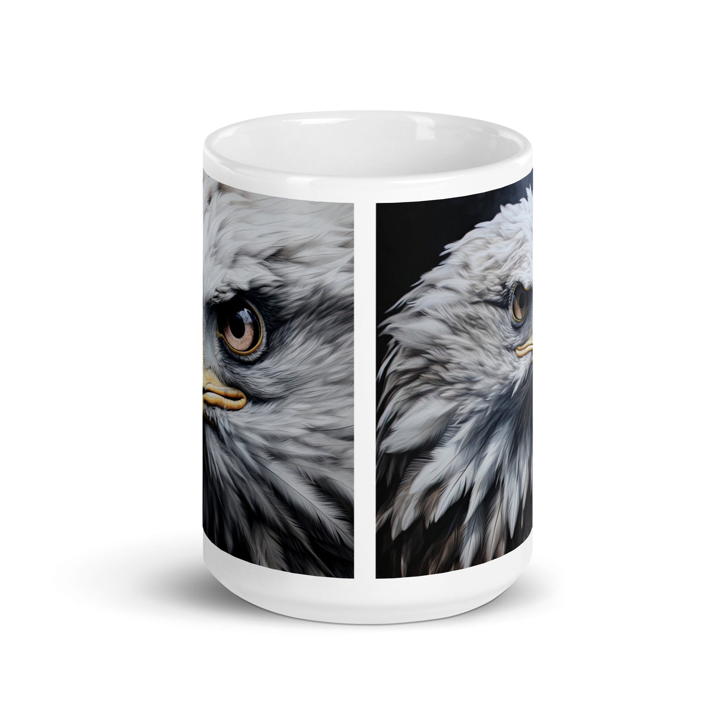 White glossy mug - Eagle 1