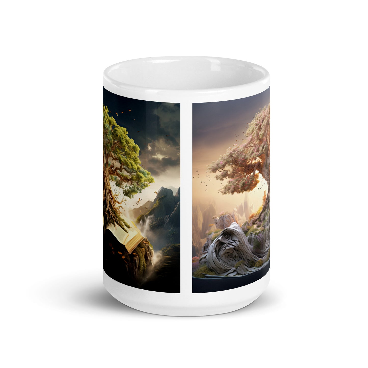 White glossy mug - Magical Tree 1