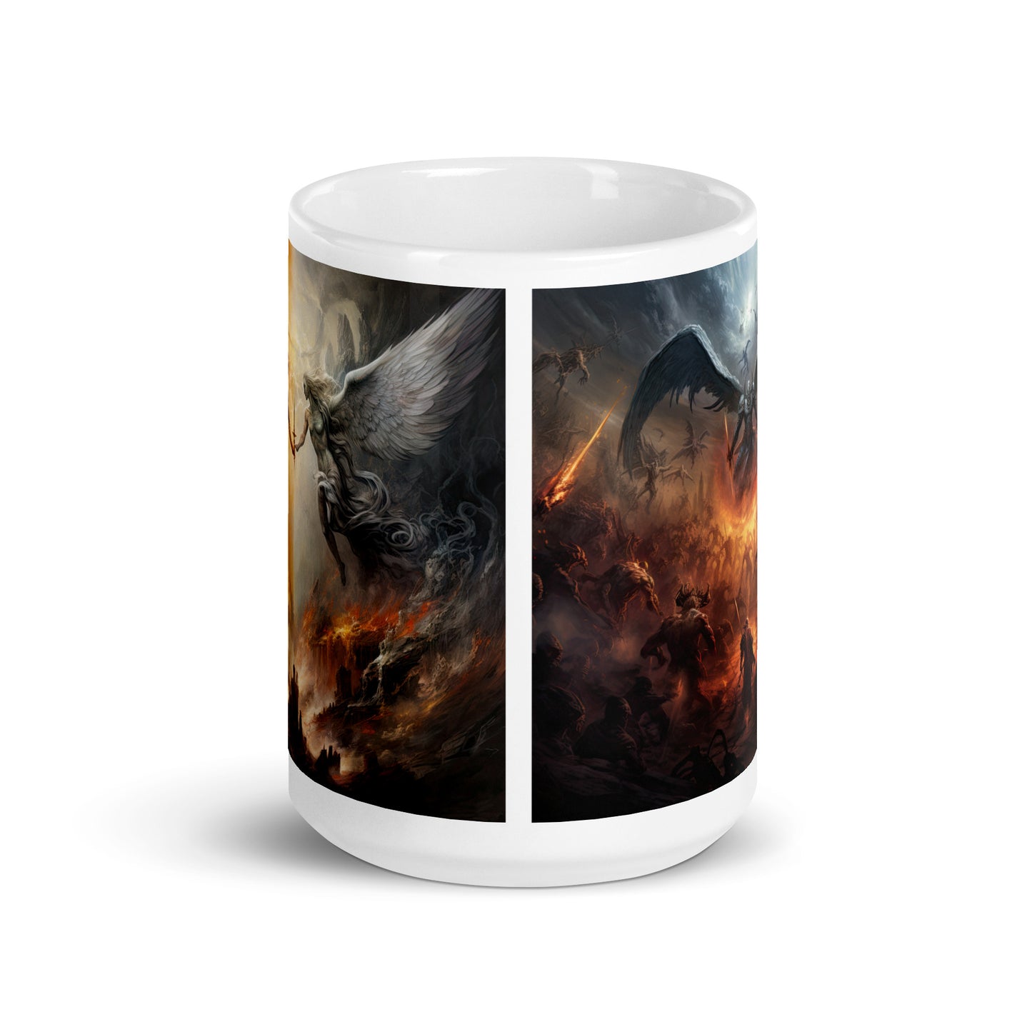 White glossy mug - Epic Fantasy Battle 1