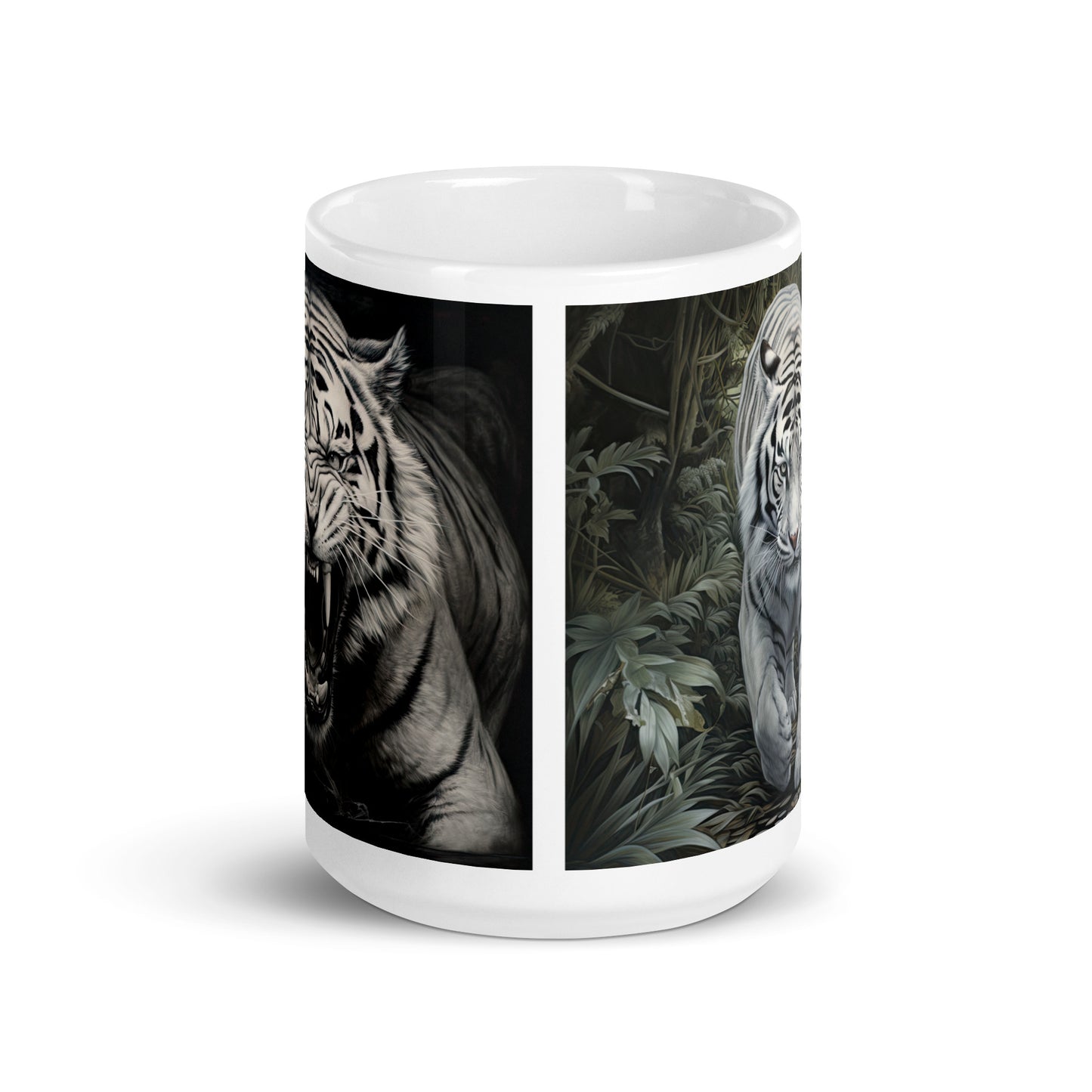 White glossy mug - Tiger 1
