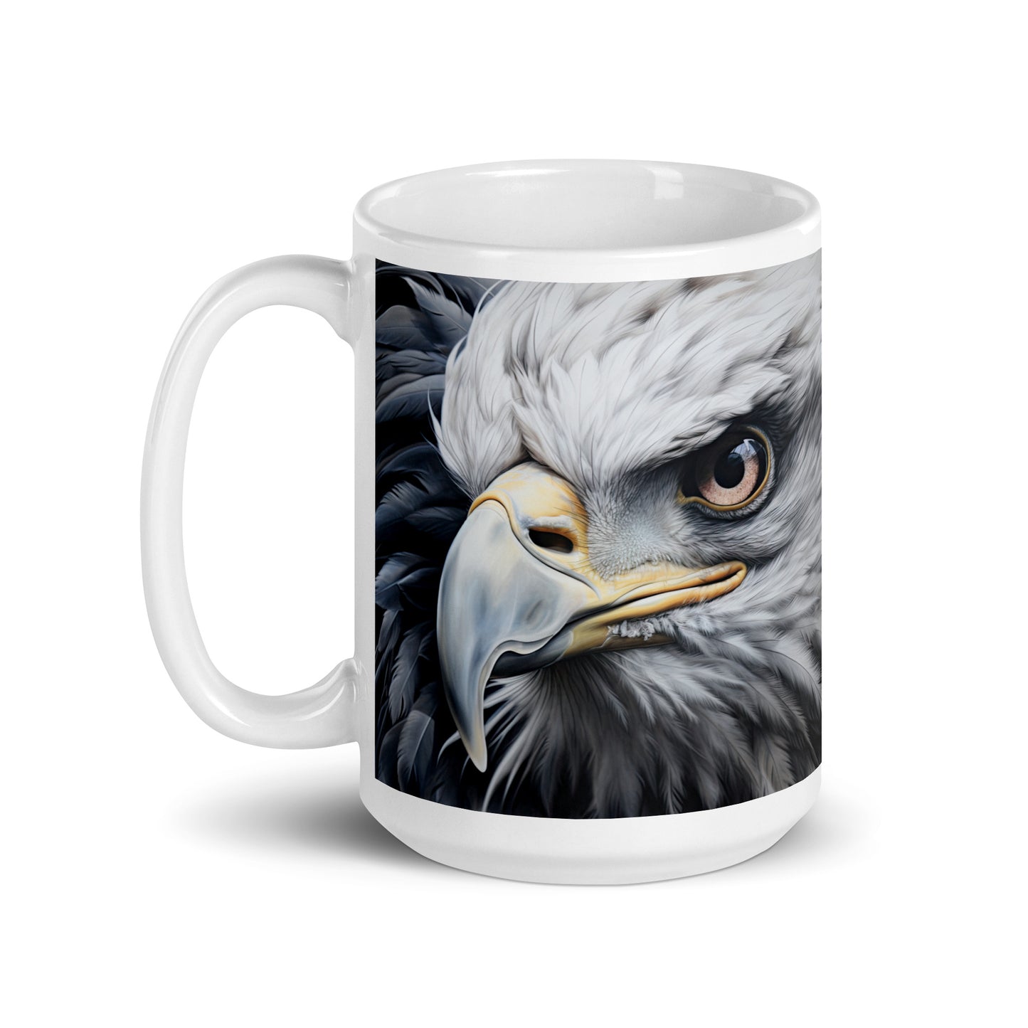 White glossy mug - Eagle 1