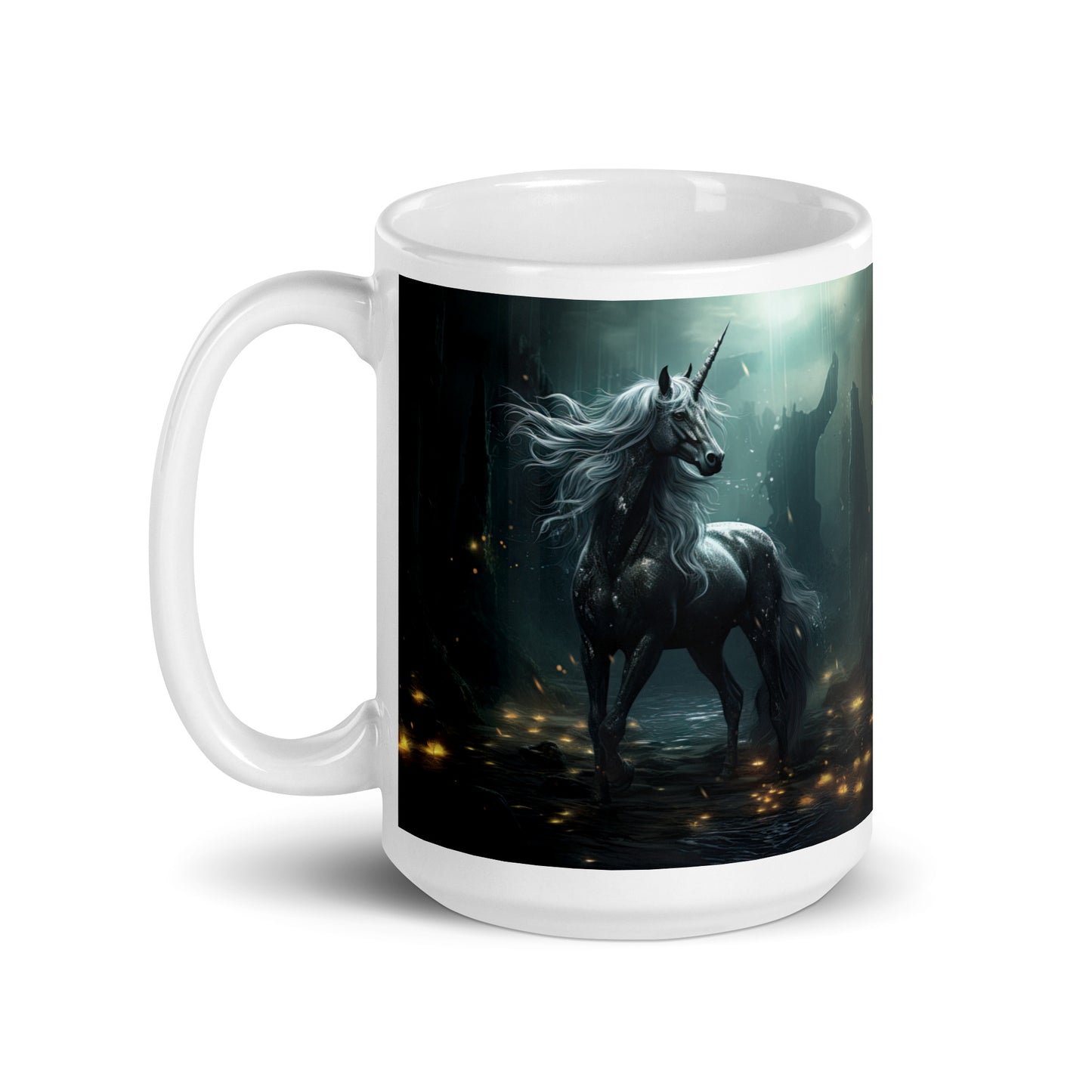 White glossy mug - Unicorn 2
