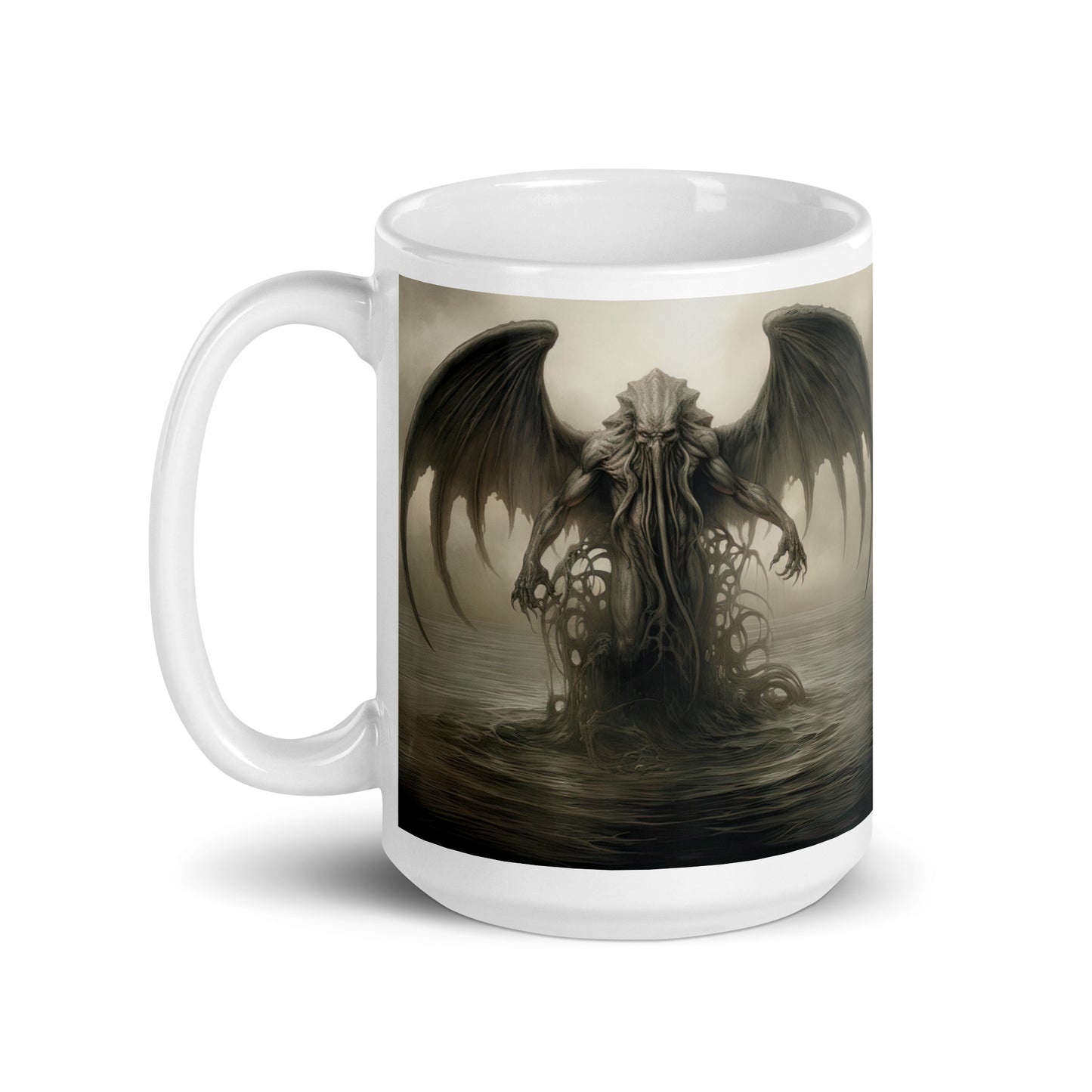 White glossy mug - Cthulhu Inspired 1