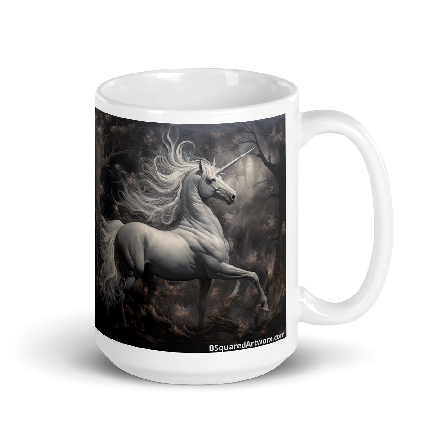 White glossy mug - Unicorn 1