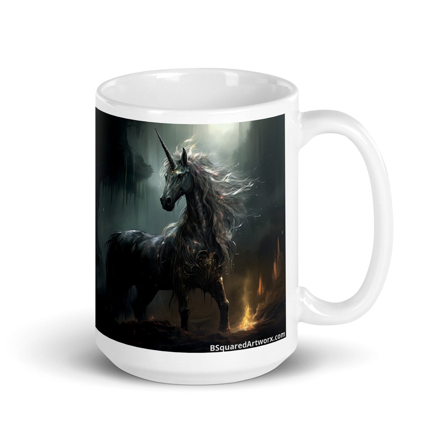 White glossy mug - Unicorn 2