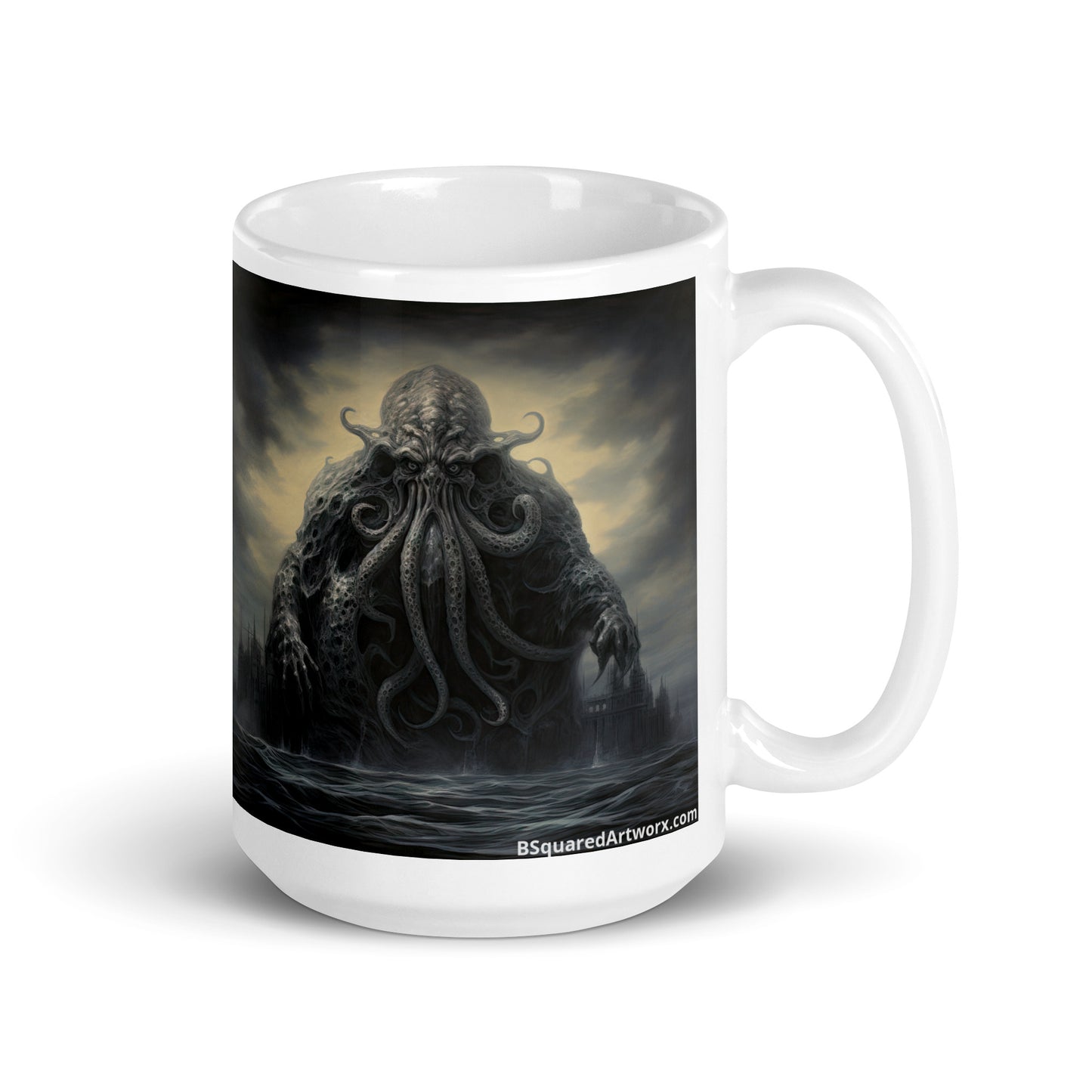 White glossy mug - Cthulhu Inspired 1