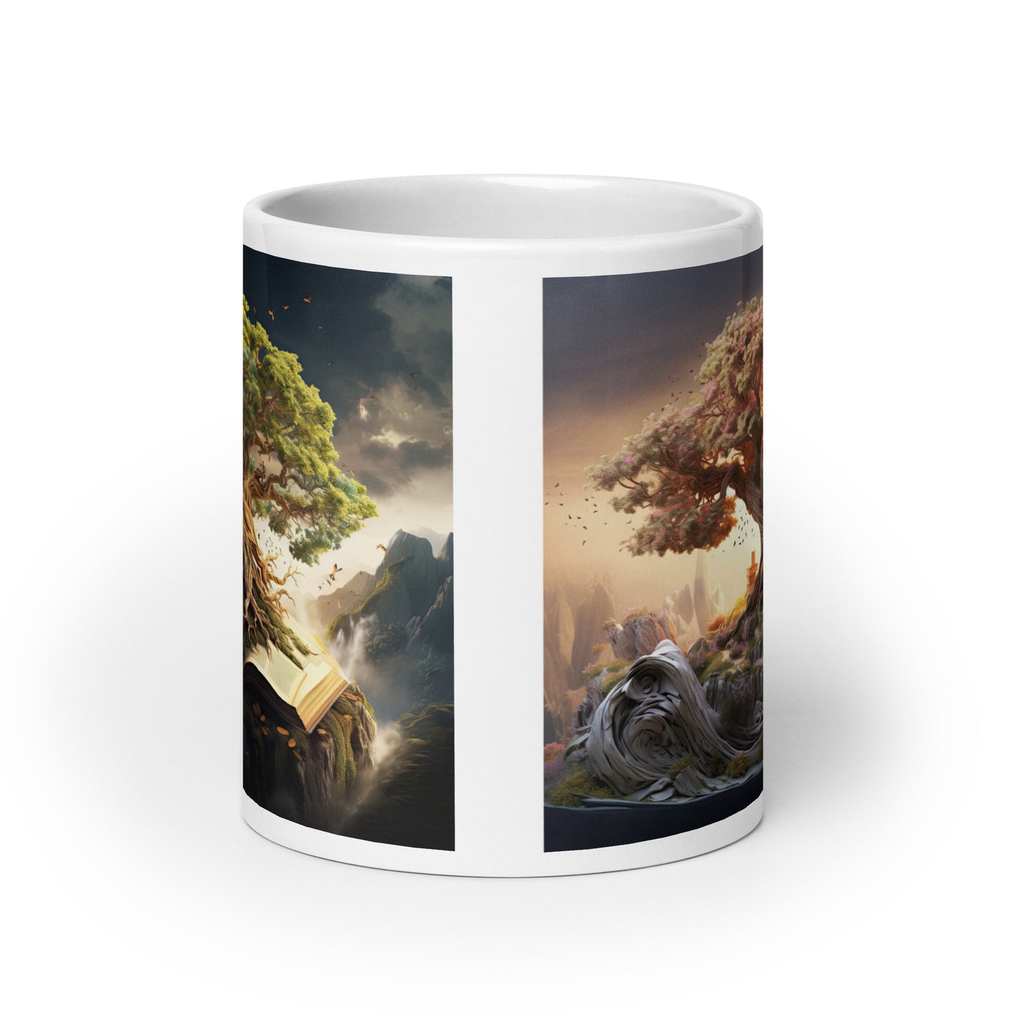 White glossy mug - Magical Tree 1
