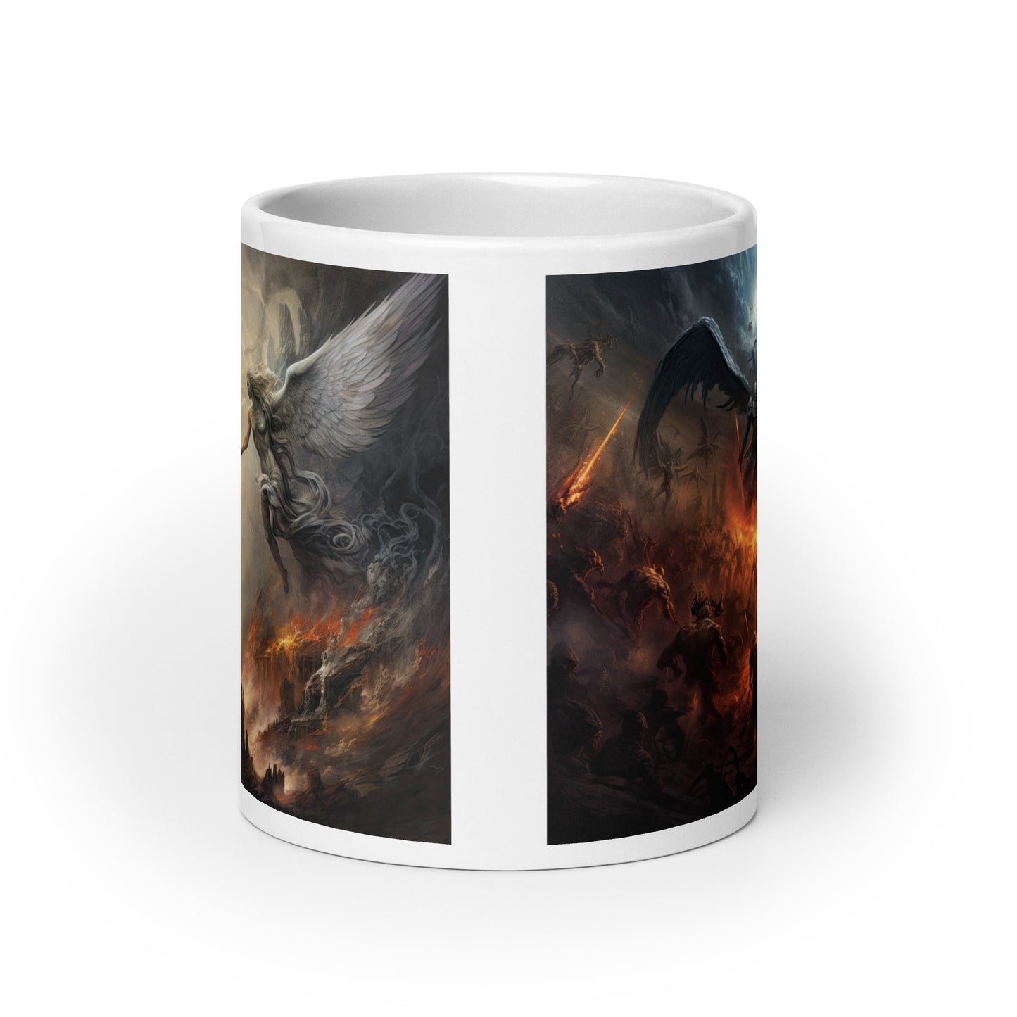 White glossy mug - Epic Fantasy Battle 1